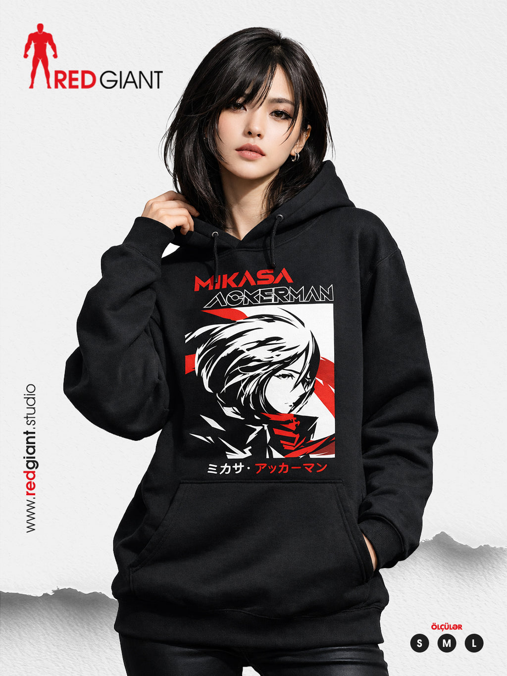 Mikasa Ackerman - Attack On Titan- Hoodie unisex