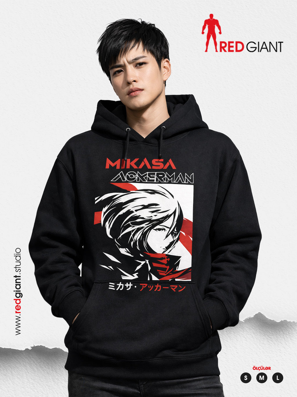 Mikasa Ackerman - Attack On Titan- Hoodie unisex
