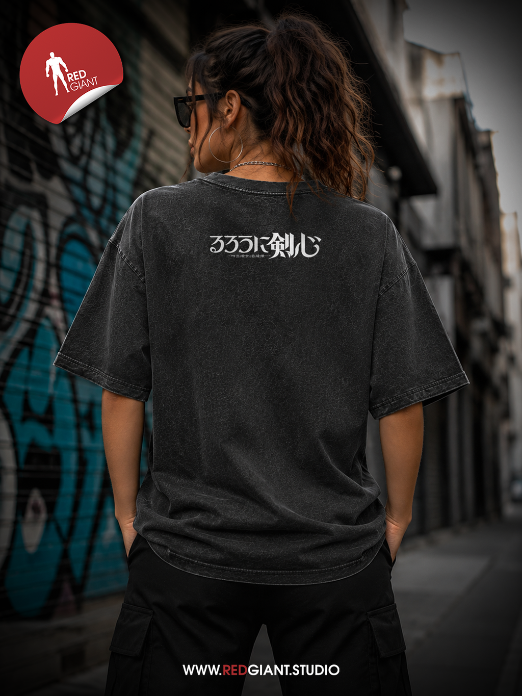 Samurai X Heavy Washed cotton Tshirt